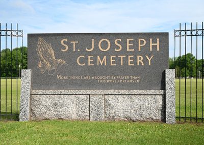 St Joseph Cemetery Sign